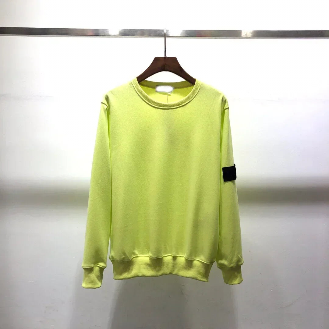 2025 Spring and Autumn New Men's Clothing Series Casual Fashion Style Men's O-neck Loose Sweatshirt Jacket Men's Street Gray